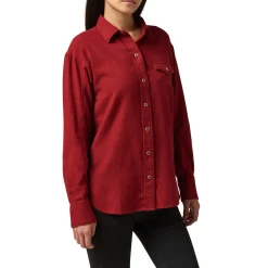 Brianna Solid Flannel Long Sleeve