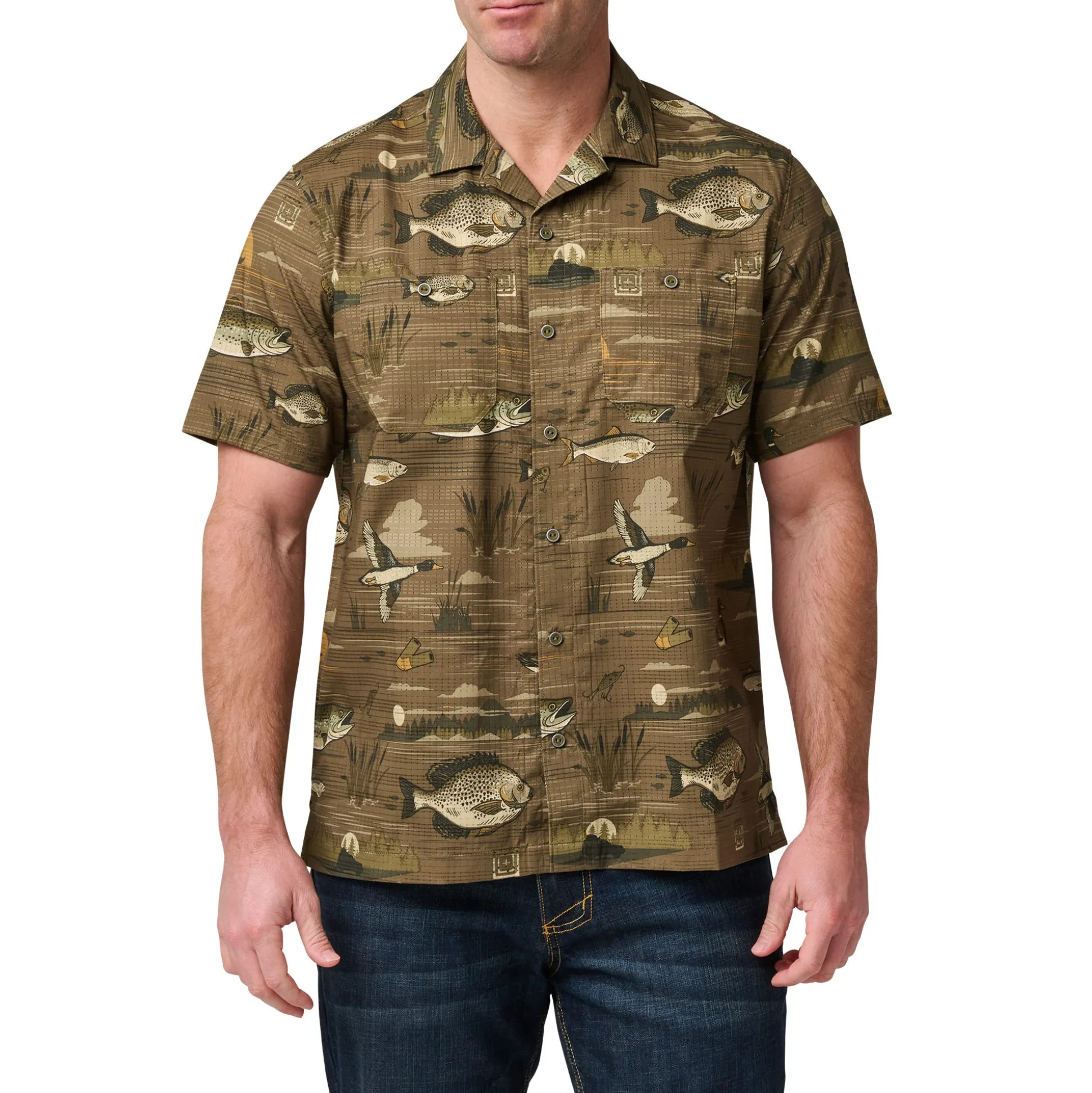 Great Adventure Print Short Sleeve Shirt